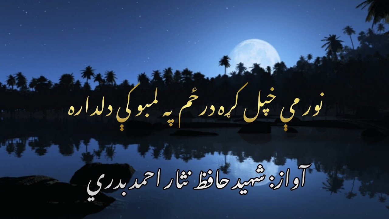 نور مې خپل کړه درځم په لمبو کې دلداره ــ عشقه یو ځل مې یوسه تر یاره / شهید حافظ بدري