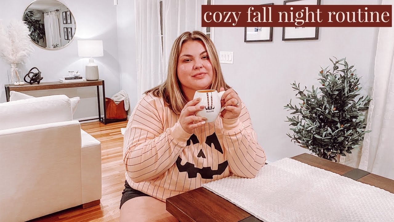 cozy fall night routine 2020