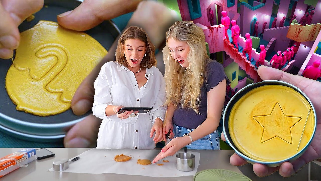 MAKING 'SQUID GAME' HONEYCOMB COOKIES