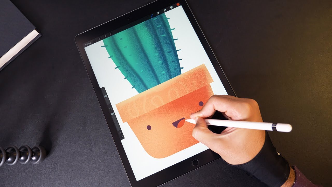 Cactus 🌵 Illustration with iPad Pro