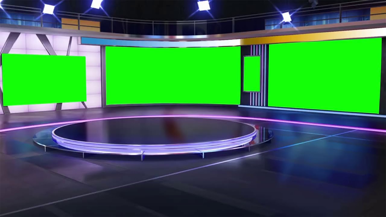 Free Virtual Studio Set TV Background HD