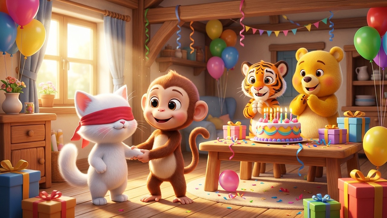 🎂🐱 His Friends Prepared a Secret Birthday Surprise… The Kitten Didn't Know! | Cat Story