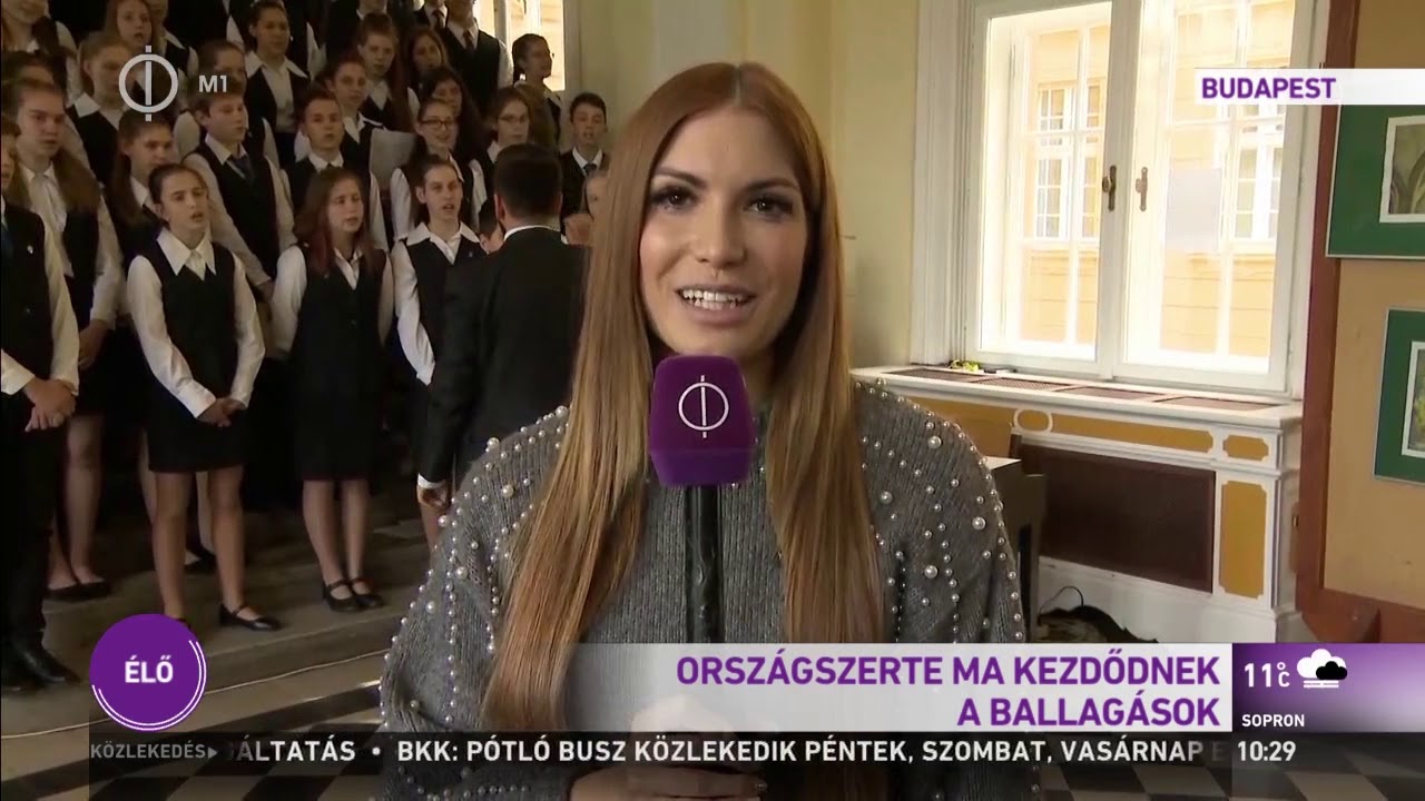 Ballagás a híradóban