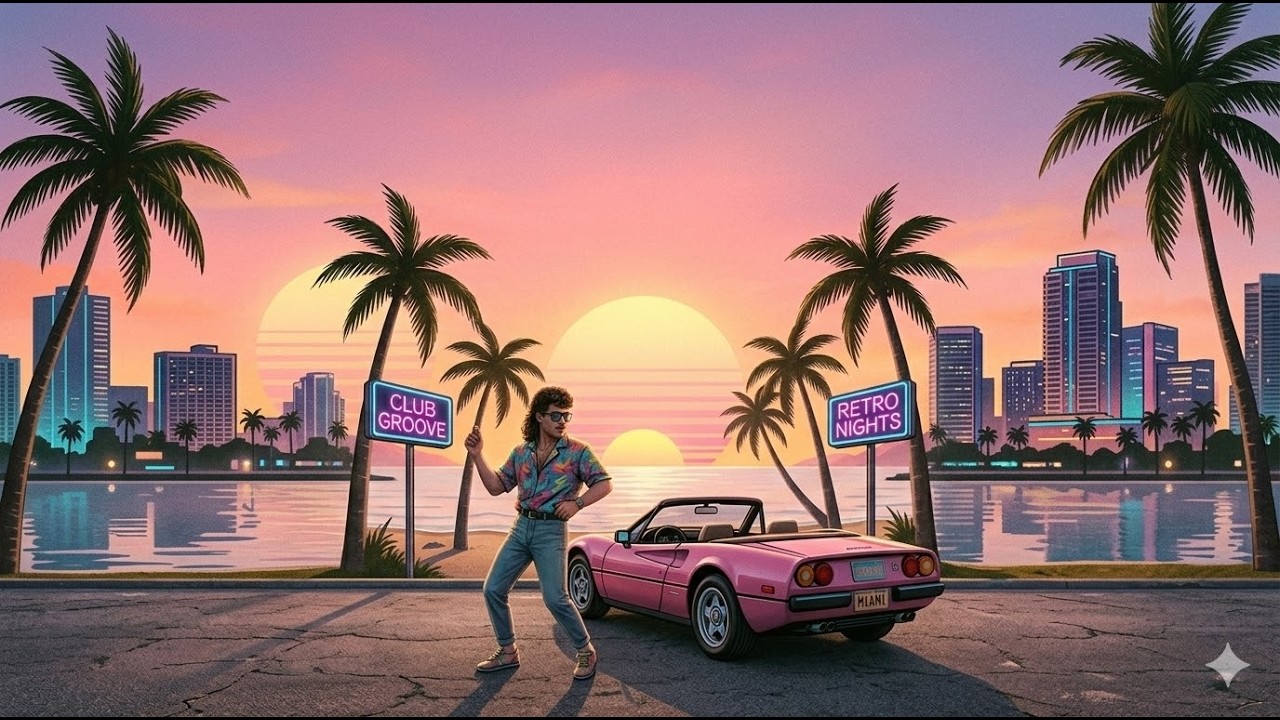 Miami Sunset Drive | Funky '80s Vibes Mix