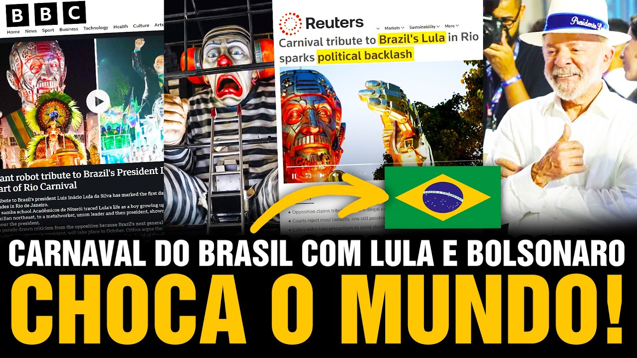 Como desfile de Carnaval de Lula virou pesadelo para bolsonarismo e destaque na imprensa mundial 😱🇧🇷