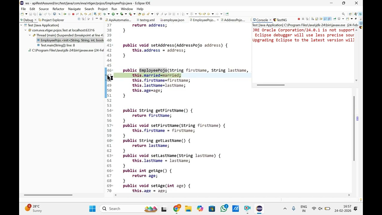 Class - 9 API POJO Serialization & Deserialization
