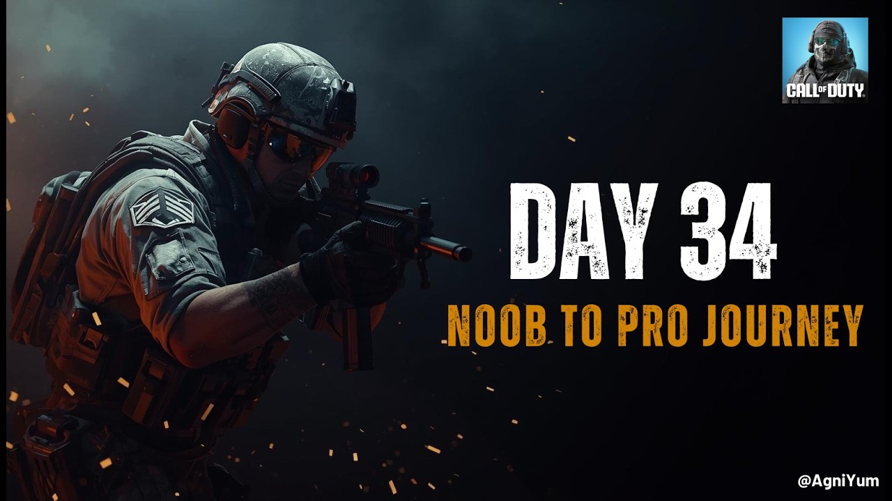 Call of Duty (COD) Noob to Pro Journey | COD Raw Gameplay | Day 34 | AgniYum #cod #gaming #gameplay