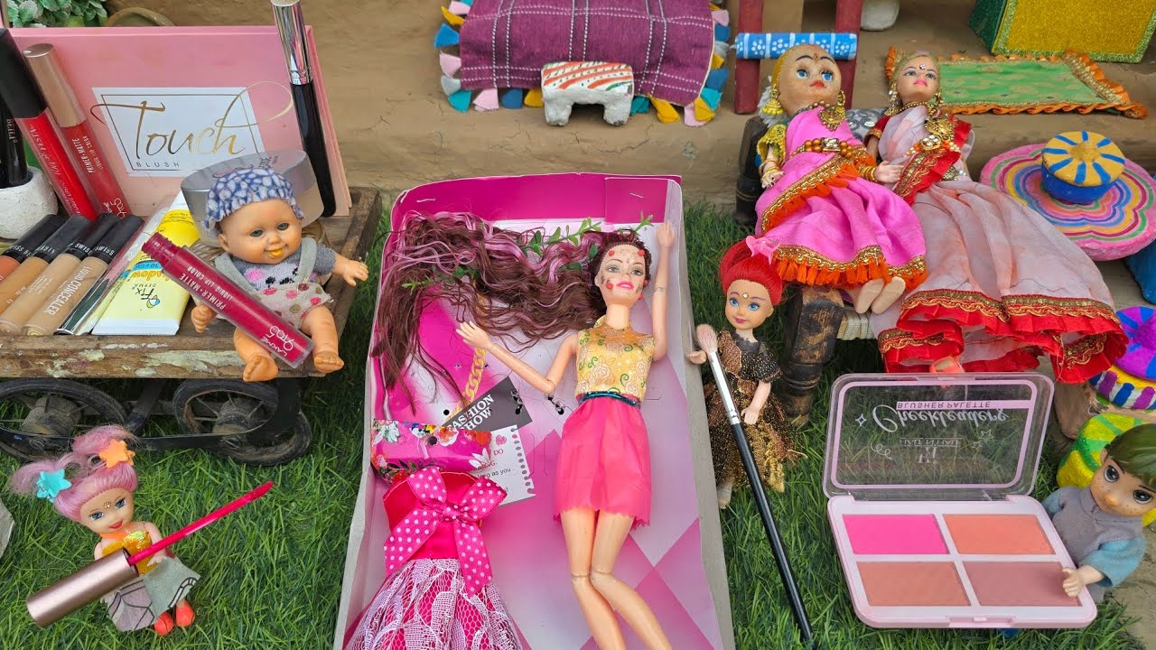 Barbie Doll All Day Routine In Indian Village/Radha Ki Kahani Part -637/Barbie Doll Bedtime Story||