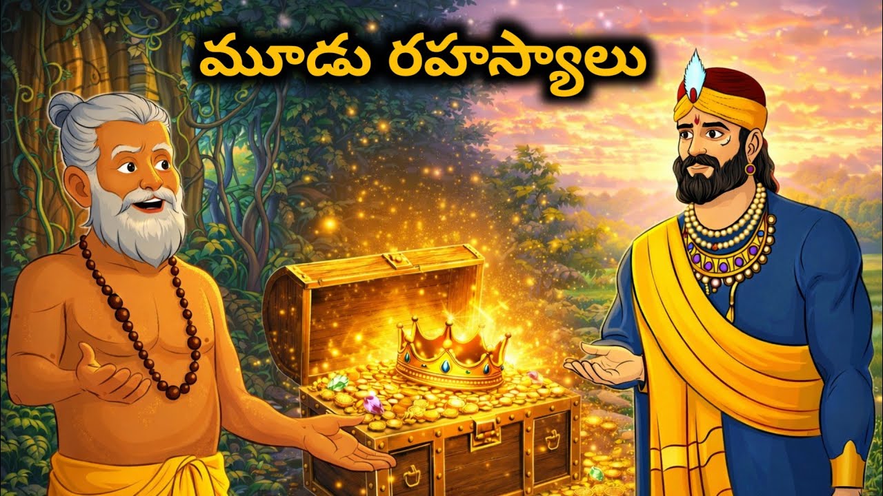 Telugu Stories - మూడు రహస్యాలు | Moral stories in telugu | Neethi Kathalu | kotha kathalu