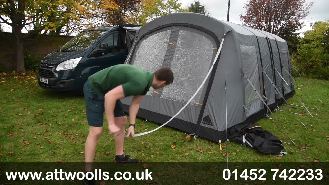 Kampa Voyage Air Driveaway Awning Pitching & Packing (Tutorial) Video