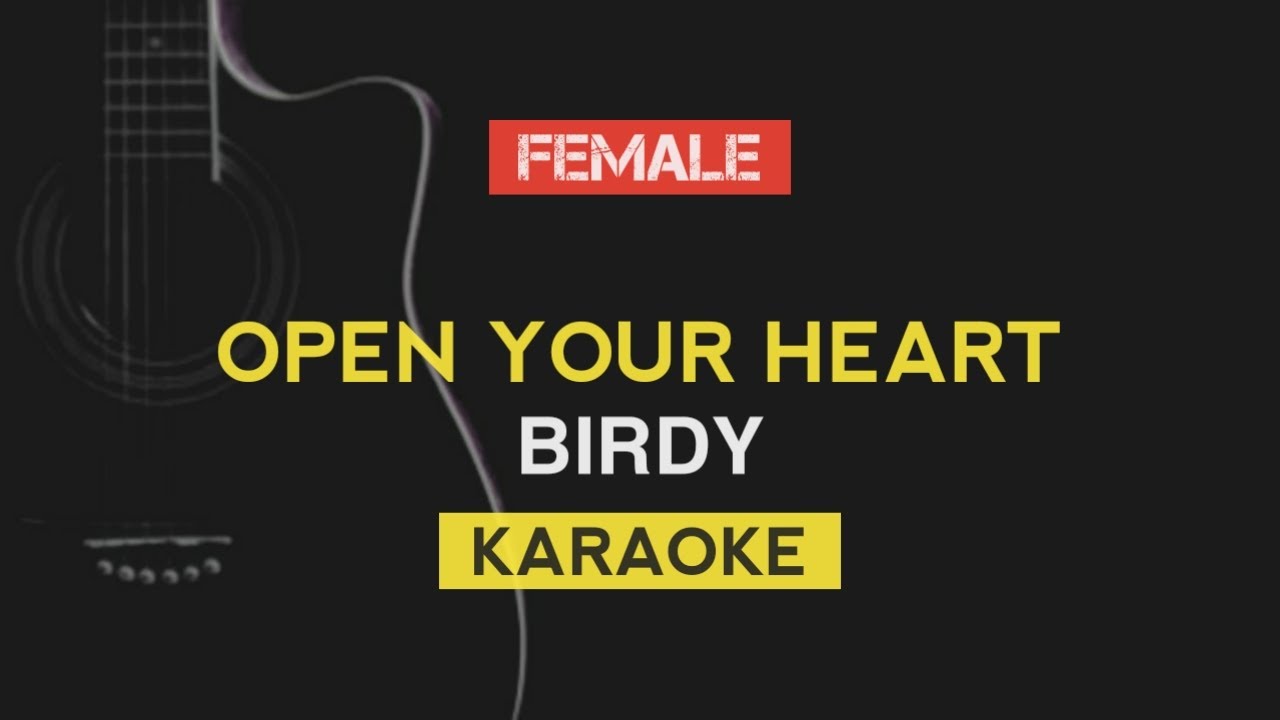 Birdy - Open Your Heart (Karaoke | Instrumental) With Lyrics