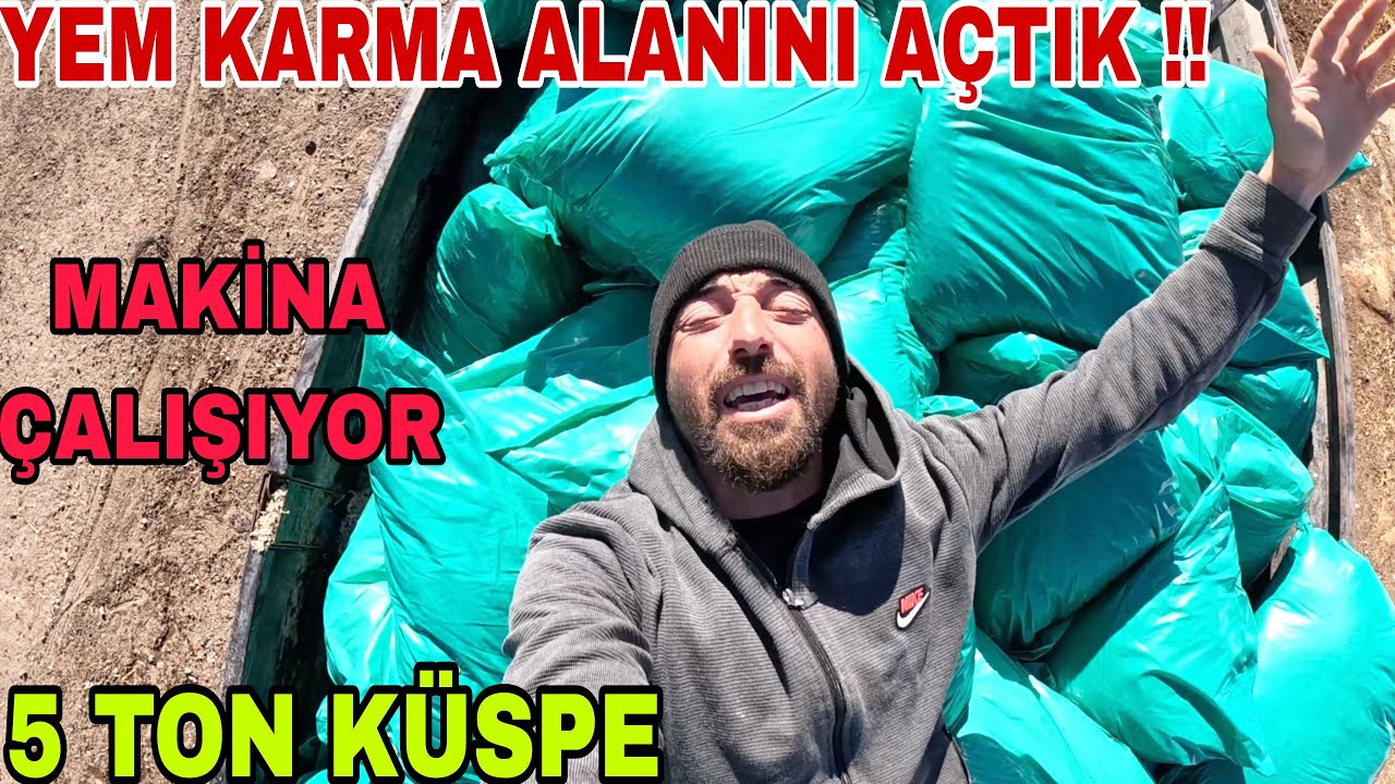 ÇADIRI TOPLUYORUZ~YEM KARMA ALANINI AÇTIK İLK YEMİ KARDIK~KIŞLIK DEPOLAR DOLUYOR