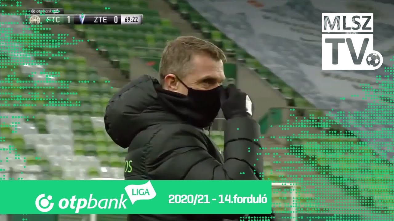 Ferencvárosi TC – ZTE FC | 2-0 | (0-0) | OTP Bank Liga | 14. forduló | MLSZTV