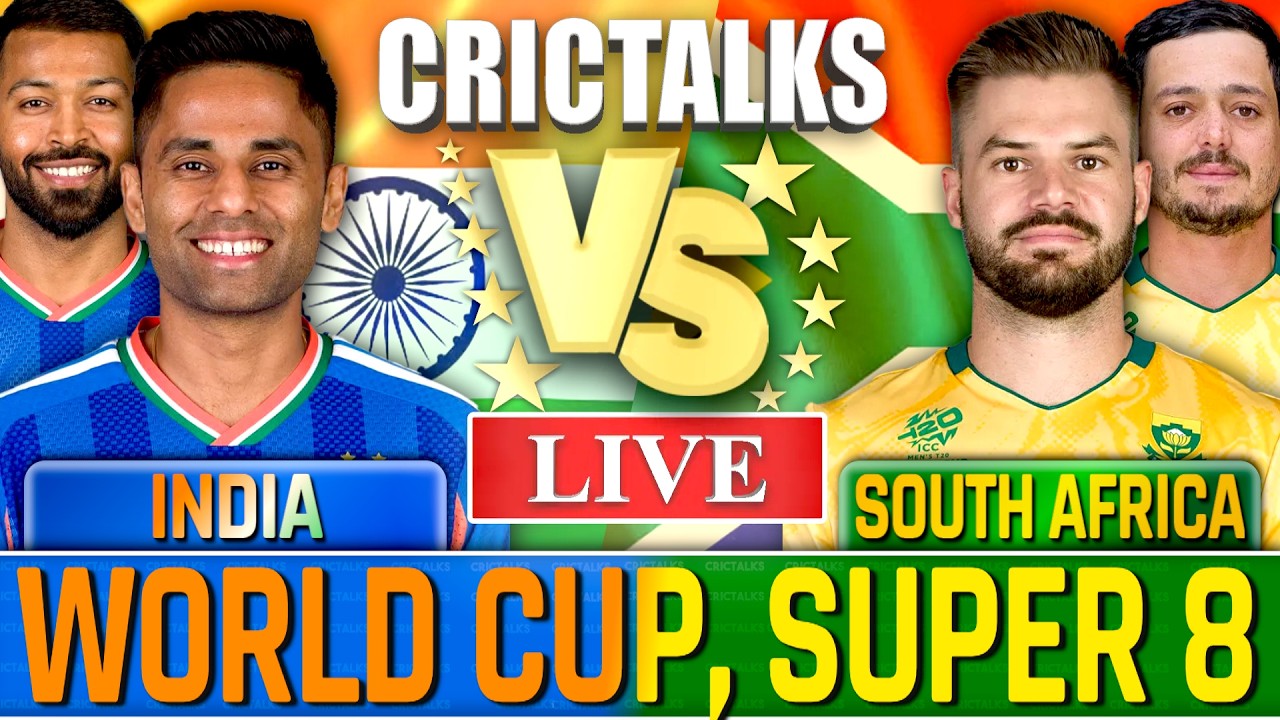 🔴 IND vs SA Cricket Live Match Today, T20 World Cup 2026 India v South Africa Score Commentary