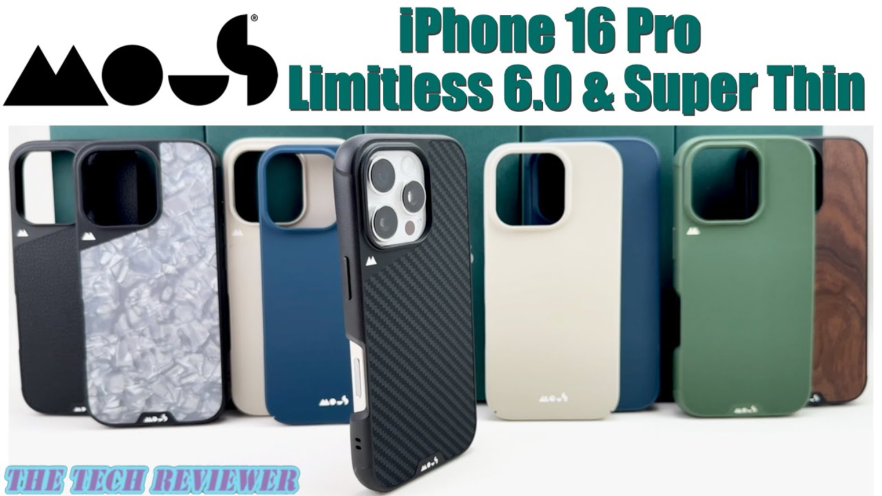 Mous Limitless 6.0 & Super Thin 2.0 for iPhone 16 Pro: Check out the Lineup!