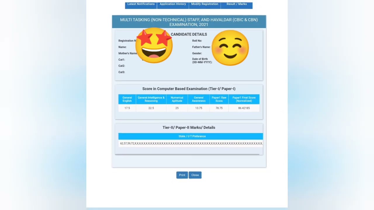 #sscmts2021 My scorecard || tamilnadu zone ssc mts scorecard 2021|| #sscscorecard