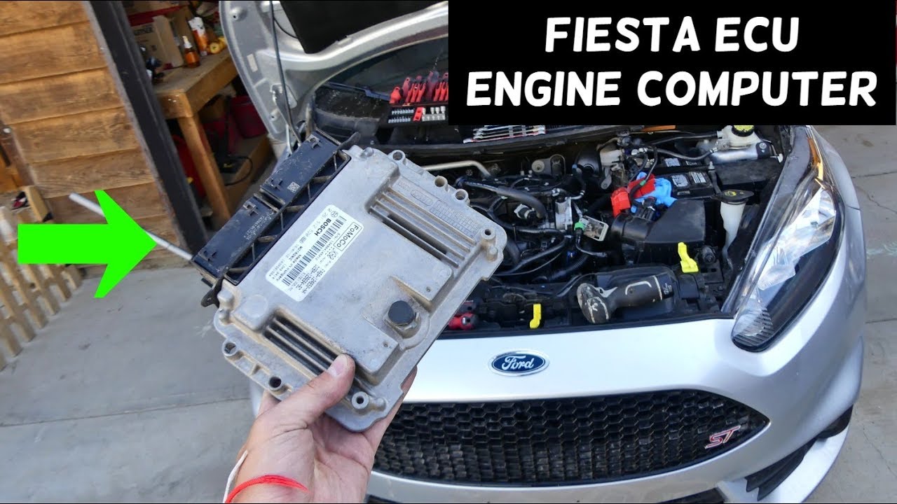 HOW TO REMOVE OR REPLACE ENGINE COMPUTER ECU ECM ON FORD FIESTA MK7 ST