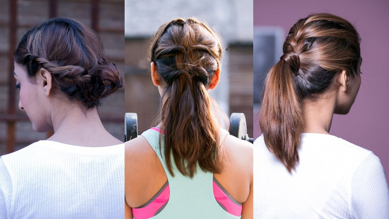 3 Quick & Easy Stylish Workout Hairstyles - Hairstyles For Girls