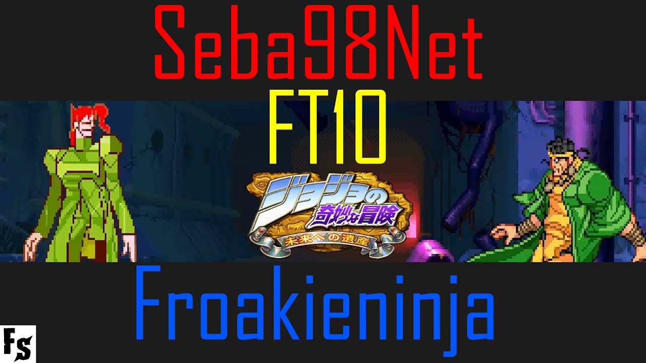 JJBA: Heritage for the Future - Seba98Net [Rubber Soul] vs Froakieninja [Avdol] (Fightcade FT10)