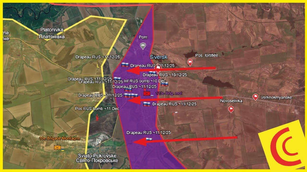 Conflit Ukraine 12/12/25 : Siversk est tomb&eacute;e