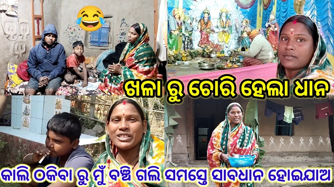ଖଳା ରୁ ଚୋରି ହେଲା ଧାନ//Subhadra odia vlog//odia vlog 