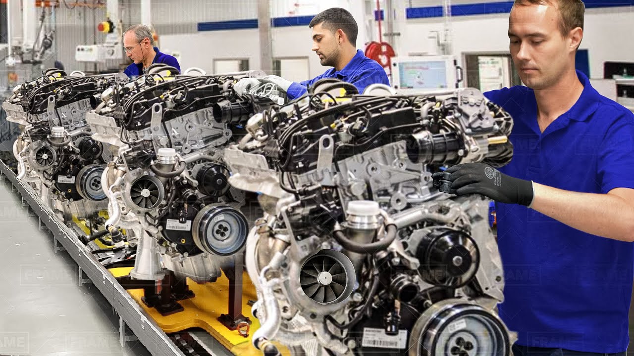 Inside Best BMW Factory Producing Powerful Engines - Production Line