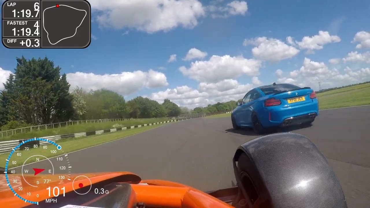 Asbo 4 & BMW M2 running together at Castle Combe.