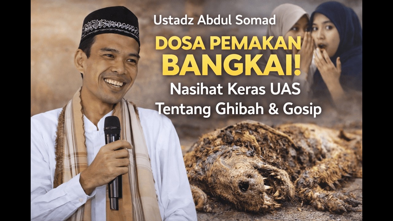Ustadz Abdul Somad - DOSA PEMAKAN BANGKAI! Nasihat Keras UAS Tentang Ghibah & Gosip #uas #youtube