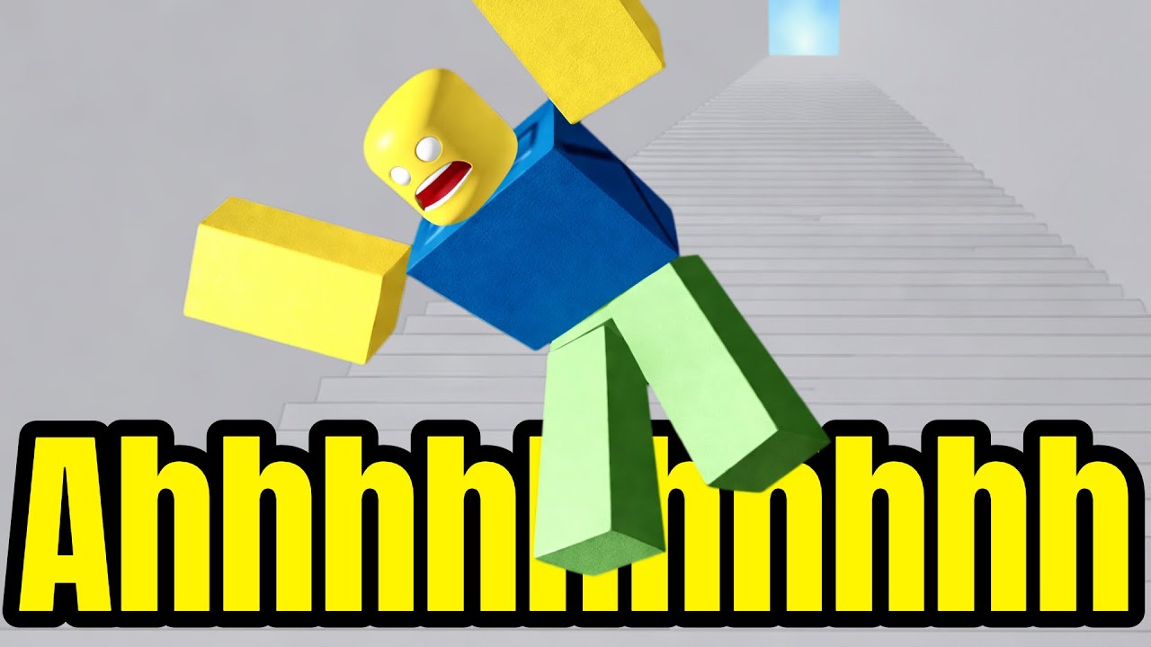 I FELL DOWN 9999 STAIRS in Roblox and it was INSANE!