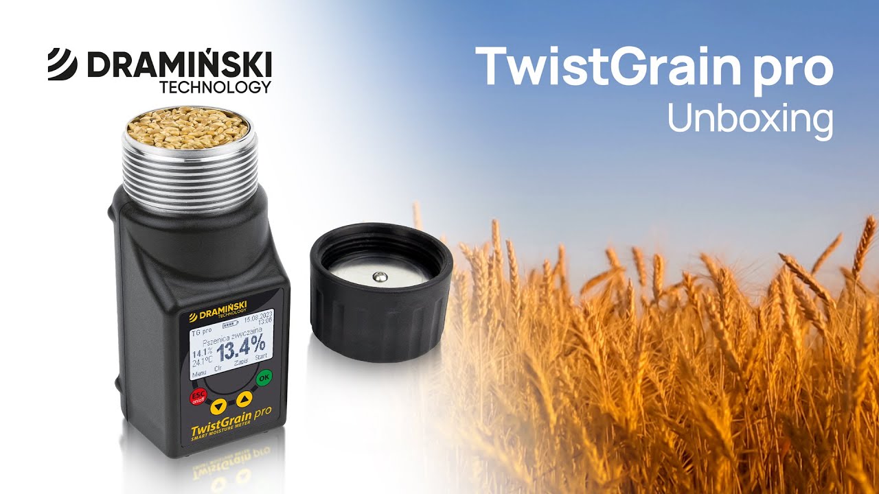 Grain moisture meter DRAMIŃSKI TwistGrain pro - Unboxing EN