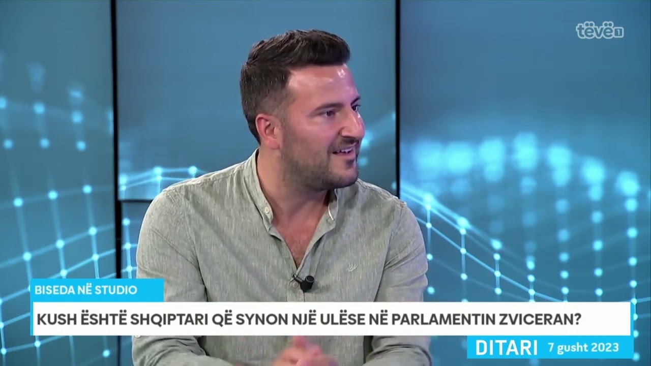 Përparim Avdili në Tëvë1, 7 gusht 2023 - zgjedhjet nacionale 2023 në Zvicër