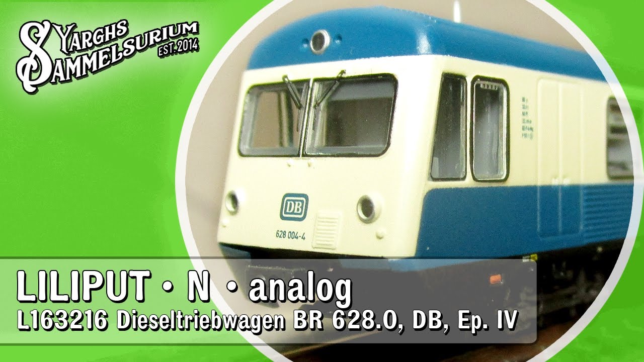 🚊 LILIPUT L163216 - Dieseltriebwagen BR 628.0 mit SchaKu - Vorstellung Modellbahn Spur N