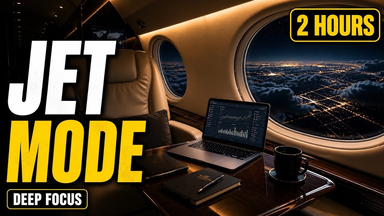 ✈️ Private Jet Focus &mdash; Deep Work Music for Productivity (2 Hours, No Distractions)