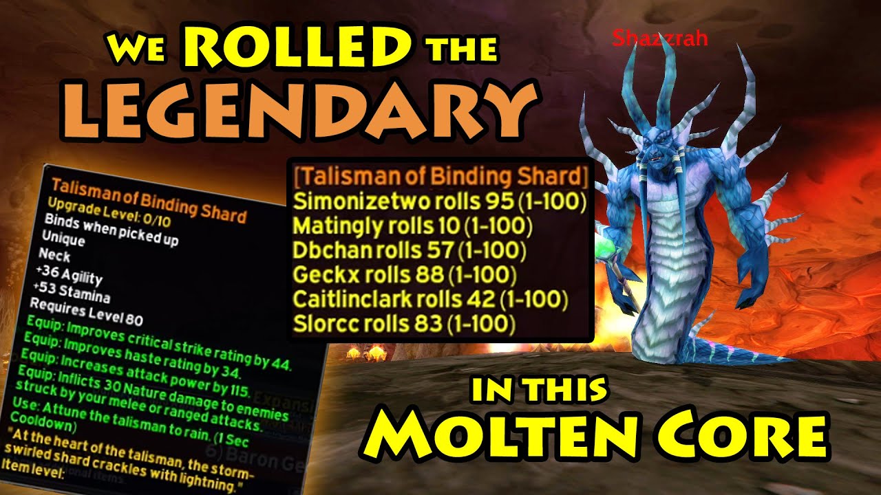 We ROLLED the LEGENDARY NECKLACE in this Molten Core | Titan Reforge