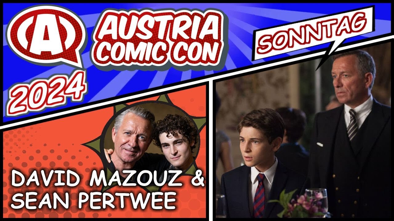 DAVID MAZOUZ & SEAN PERTWEE (Gotham) / Austria Comic Con 2024 Panel, Sunday