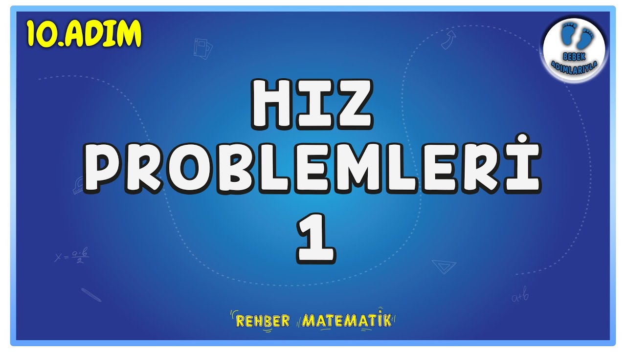 Hareket Problemleri 1 | 10.Adım | Bebek Adımlarıyla PROBLEMLER #problemler #rmtayfa