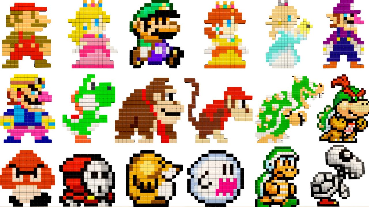 【スーパーマリオパーティ】キノピオのレクルームすべてのキャラクターのレゴ