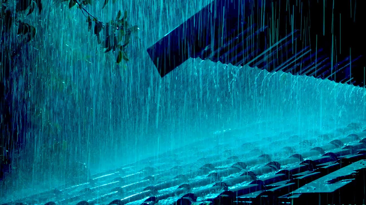 Heavy Rain and Thunderstorm Sounds for Deep Sleep and Stop Overthinking ⛈️ Calm Night Ambience