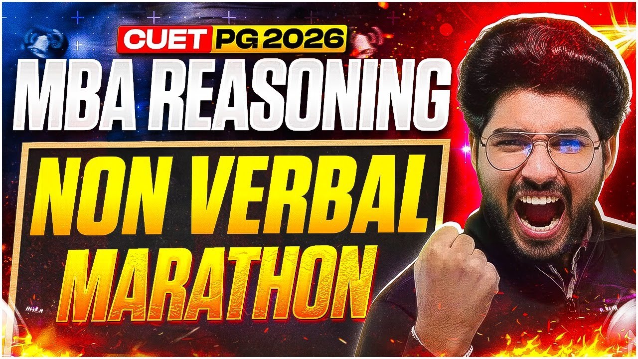 CUET PG 2026 MBA | Non-Verbal Reasoning Marathon | Complete Practice Session