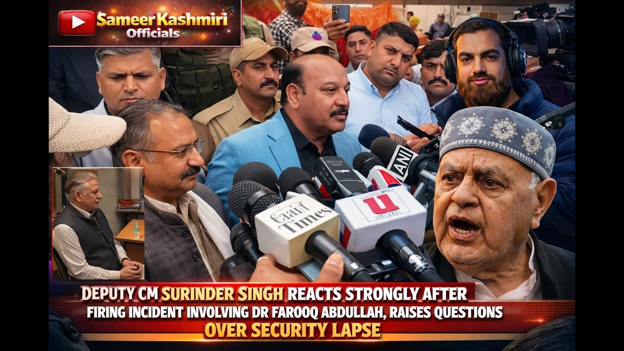 Attack on Democracy Foiled: Dr. Farooq Abdullah Escapes Assassination Attempt in Jammu
