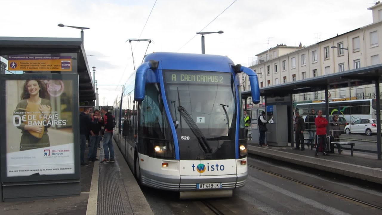 [Caen] Croisement de tramway Twisto - Gare SNCF