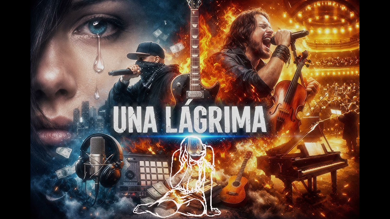 UNA LÁGRIMA (Trap x Metal x Orquesta) – Rap Épico con Violín, Piano y Ukelele | Canción Emotiva 2026