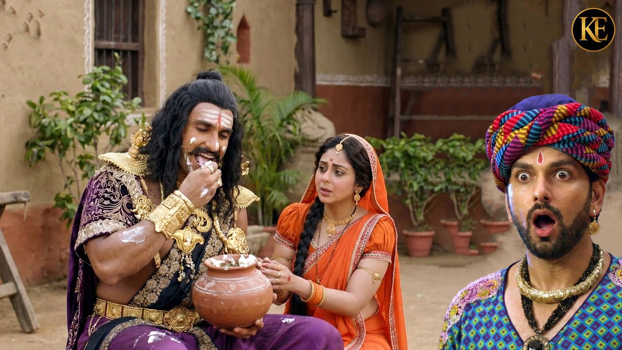 कंस ने खा लिया कान्हा का माखन, नंद बाबा रह गए हैरान || मैया यशोदा का नंदलाला ||  Shree Krishan leela