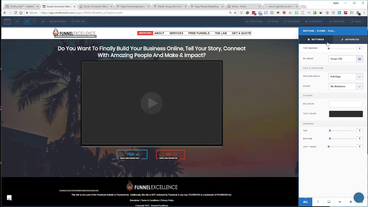 How To Make Full-Width Rows In ClickFunnels Part 1/2