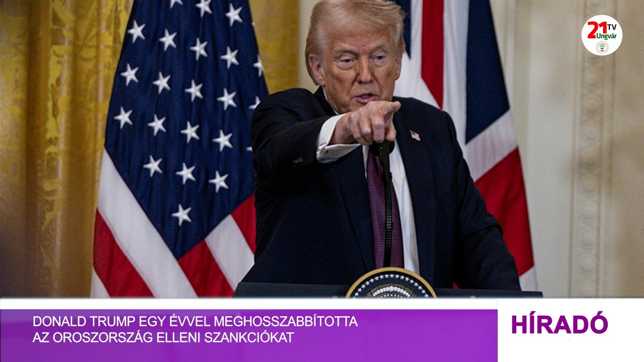 Donald Trump egy évvel meghosszabbította az Oroszország elleni szankciókat