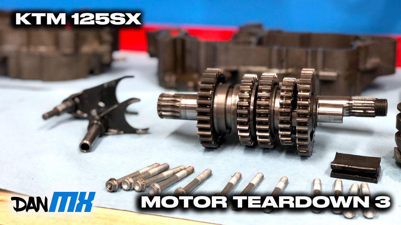 KTM 125SX MOTOR TEARDOWN 3 | Bottom end, transmission, crankshaft