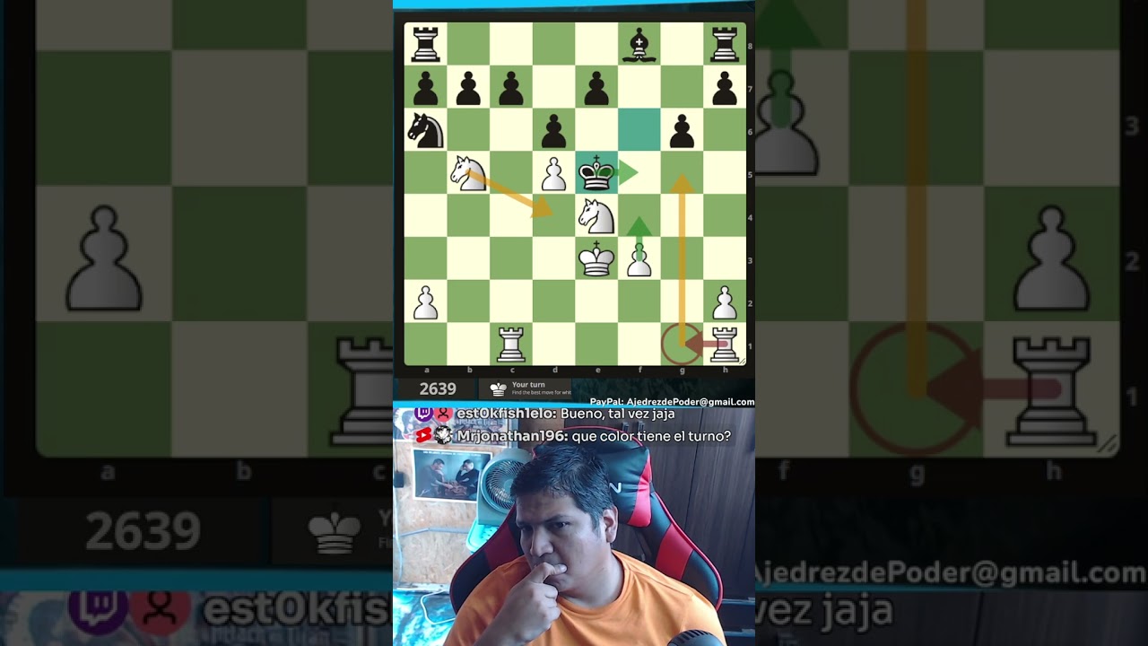 Gracias Fernando - Mate en 5  #ajedrezdeelite #chess #ajedrez