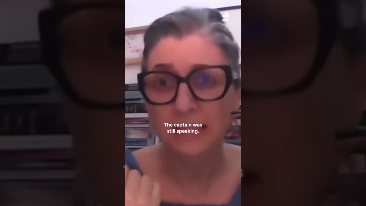 🔴 La rapporteuse sp&eacute;ciale de l'ONU Francesca Albanese,alors qu'elle parlait &agrave; l'&eacute;quipage du Madleen