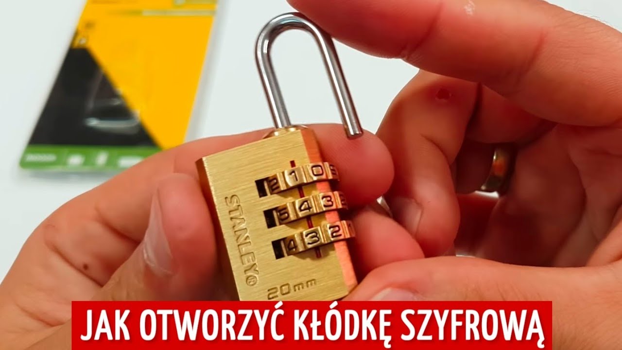 JAK OTWORZYĆ KŁ&Oacute;DKĘ SZYFROWĄ BEZ KOMBINACJI KODU PIN? Otwieranie kł&oacute;dki szyfrowej - kł&oacute;dka szyfrowa