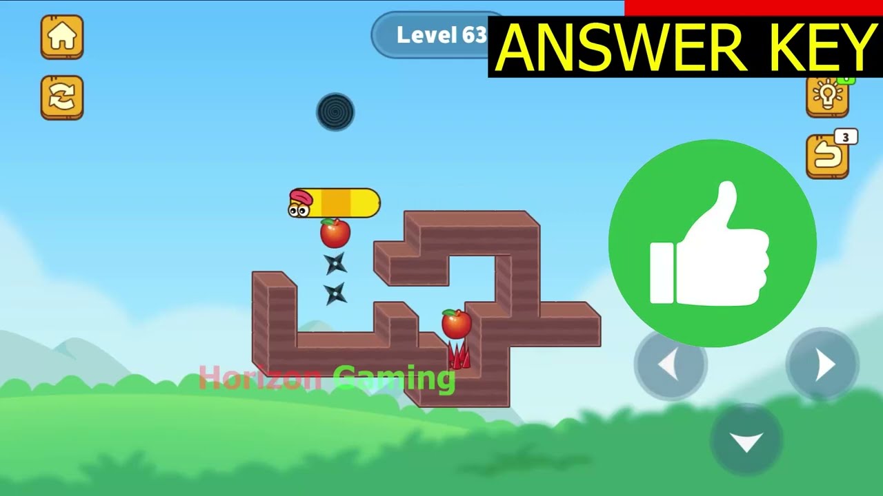 Hungry Worm - Greedy Worm LEVEL 63 - Gameplay Walkthrough Android IOS